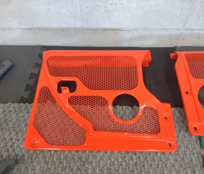 mesh parts in safety orange mesh parts in safety orange