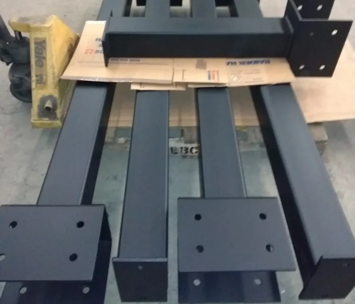 metal parts in flat black metal parts in flat black