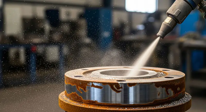 Industrial sandblasting Industrial sandblasting